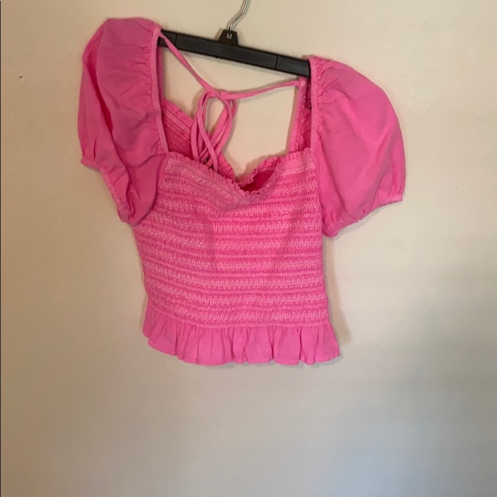 American Eagle Hot Pink Top